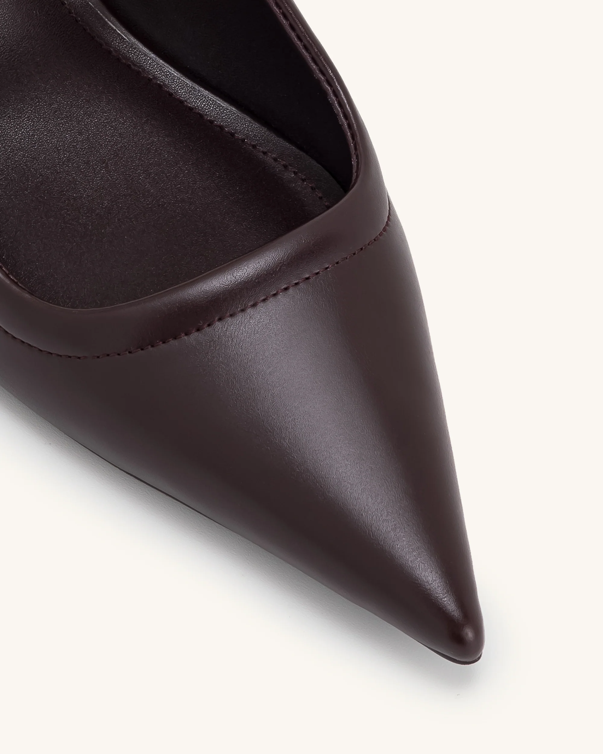 Helena Pierced Mules- Claret Red - Image 5