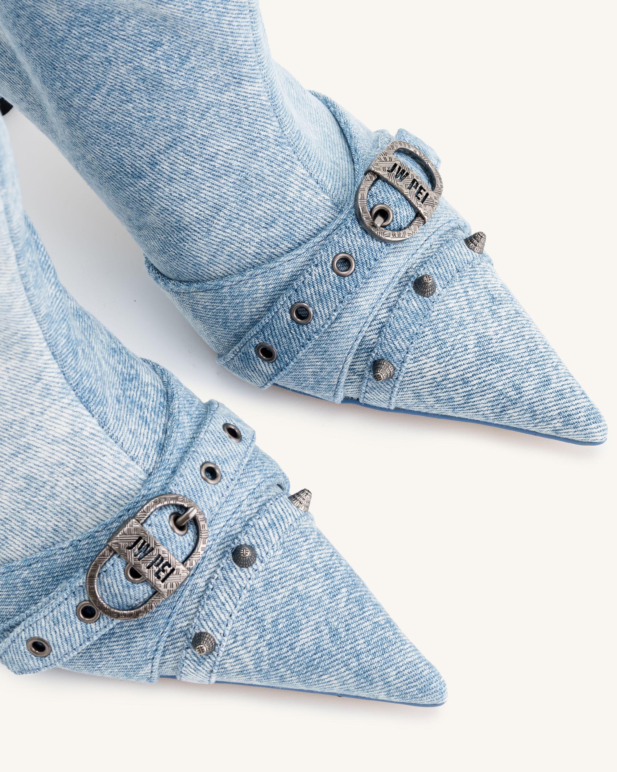 Nico Denim Boot - Blue - Image 3