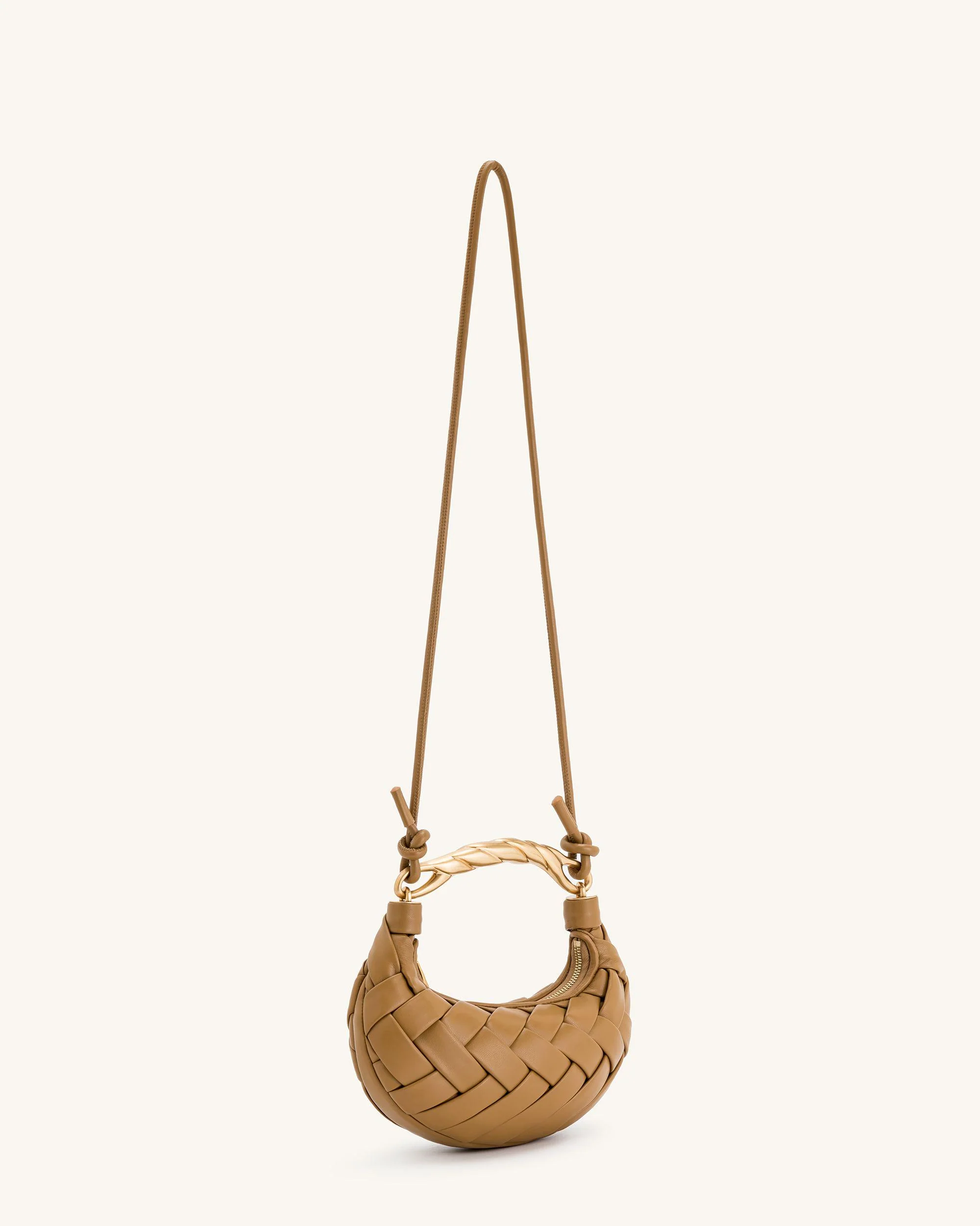 Orla Weave Handbag - Brown - Image 3