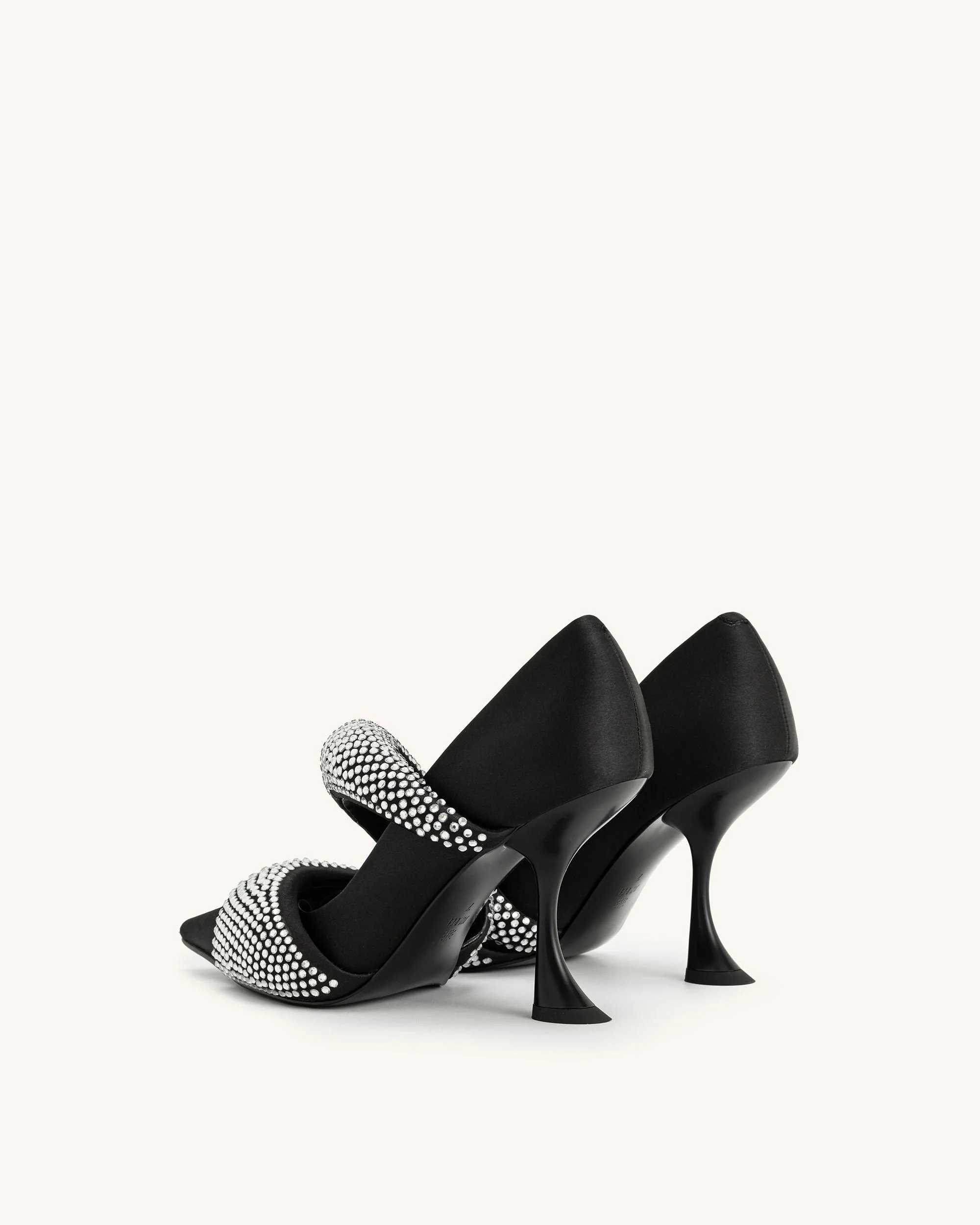 Sara Artificial Crystal Pumps - Black - Image 5